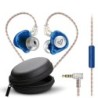 Monitor Earphones Auriculares Alámbrico Dentro de oído Azul