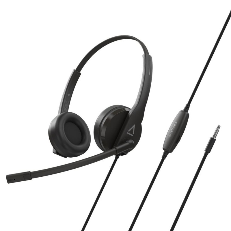 HS-230 Auriculares Alámbrico Diadema Llamadas/Música USB tipo A Negro