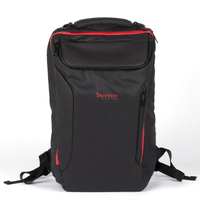 Drakkar KX DK RAGNARR 17' GAMING BACKPAC 43 2 cm (17") Mochila Negro  Rojo