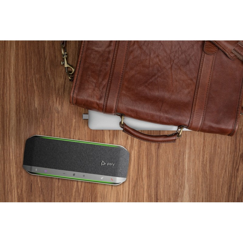 Altavoz manos libres USB-A y USB-C con certificación para Microsoft Teams Poly Sync 40+ y adaptador USB-A BT700