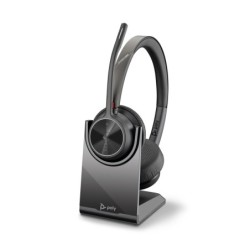 Auriculares Poly VOYAGER 4320-M certificados para Microsoft Teams con base de carga