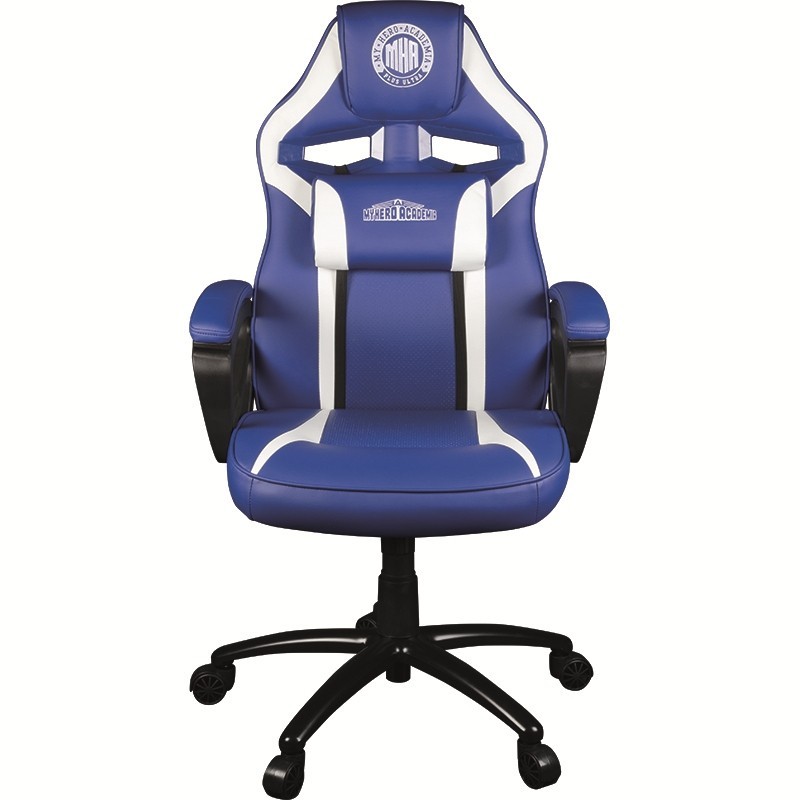 My Hero Academia KX MHA GAMING CHAIR Silla para videojuegos universal Asiento acolchado Azul  Blanco