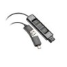 Adaptador negro Poly DA85 USB a QD compatible con TAA