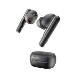 Intrauriculares Poly Voyager Free 60+ UC M color Negro Carbono +Adaptador USB-C BT700 +Estuche de carga con pantalla táctil