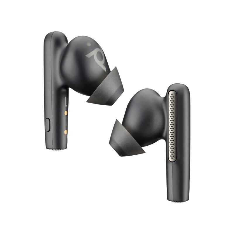 Intrauriculares Poly Voyager Free 60 UC M color Negro Carbono +Adaptador USB-C BT700 +Estuche de carga básico