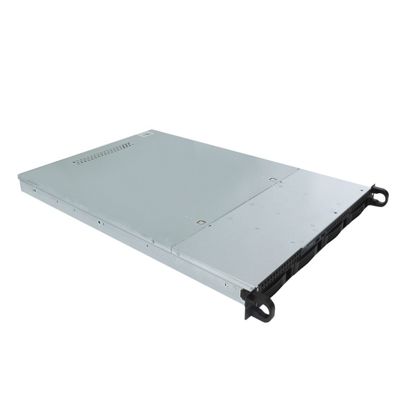 1U HSW4104 Estante Negro  Plata