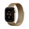 Watch Series 12 (GPS + Cellular) - Caja de titanio en oro brillante (42 mm) - Pulsera Milanese Loop color oro brillante