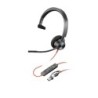 Auriculares monoaurales Poly Blackwire 3310 USB-C + Adaptador USB-C/A