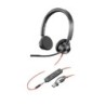 Auriculares estéreo Poly Blackwire 3325 USB-C + Conector de 3 5 mm + Adaptador USB-C/A