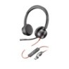 Auriculares estéreo Poly Blackwire 8225 USB-C + Adaptador USB-C/A