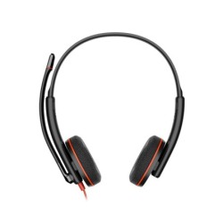 Auriculares estéreo Poly Blackwire 3220 USB-C + Adaptador USB-C/A