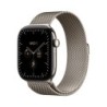 Watch Series 12 (GPS + Cellular) - Caja de titanio en color natural (46 mm) - Pulsera Milanese Loop color natural - Talla M/L
