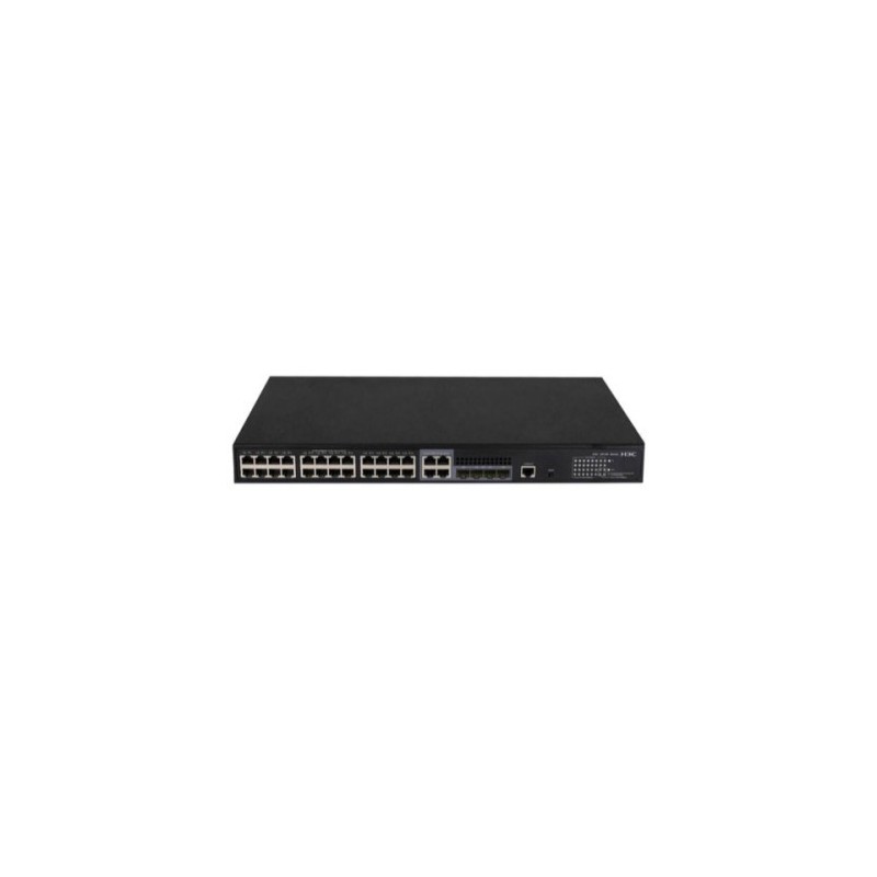 H3C S5130S-28S-PWR-EI L2 Ethernet Switch with 24*10/100/1000BASE-T PoE+ Ports(AC 185W) and 4*1G/10G BASE-X SFP Plus Ports (AC