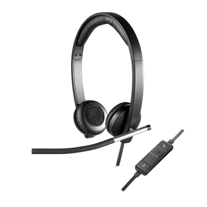 H650E Auriculares Alámbrico Diadema Oficina/Centro de llamadas USB tipo A Negro  Plata