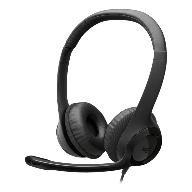 Auriculares con Cable H390 para PC/Portátil  Auriculares Estéreo con Micrófono con Supresión de Ruido  USB-C  Controles en lí