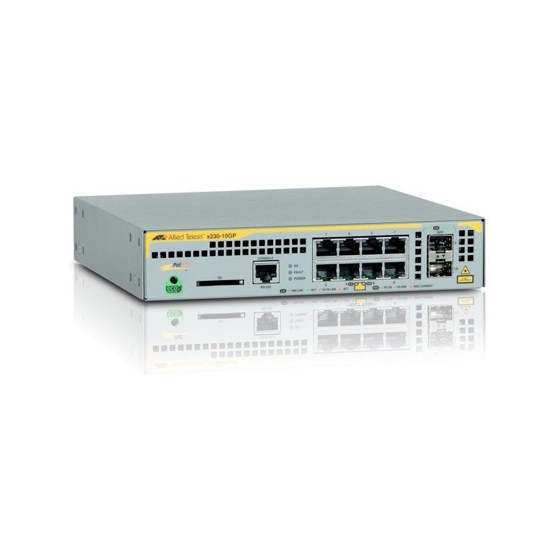 AT-x230-10GP-50 Gestionado L2+ Gigabit Ethernet (10/100/1000) Energía sobre Ethernet (PoE) Gris