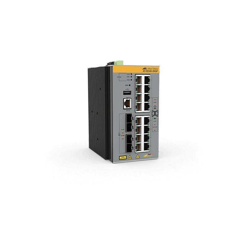 AT-IE340-20GP-80 Gestionado L3 Gigabit Ethernet (10/100/1000) Energía sobre Ethernet (PoE) Gris