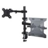 Brazo Soporte Ajustable para Monitor con Bandeja VESA para un Ordenador Portátil de 4 5kg y una Pantalla de hasta 32" (8kg)  