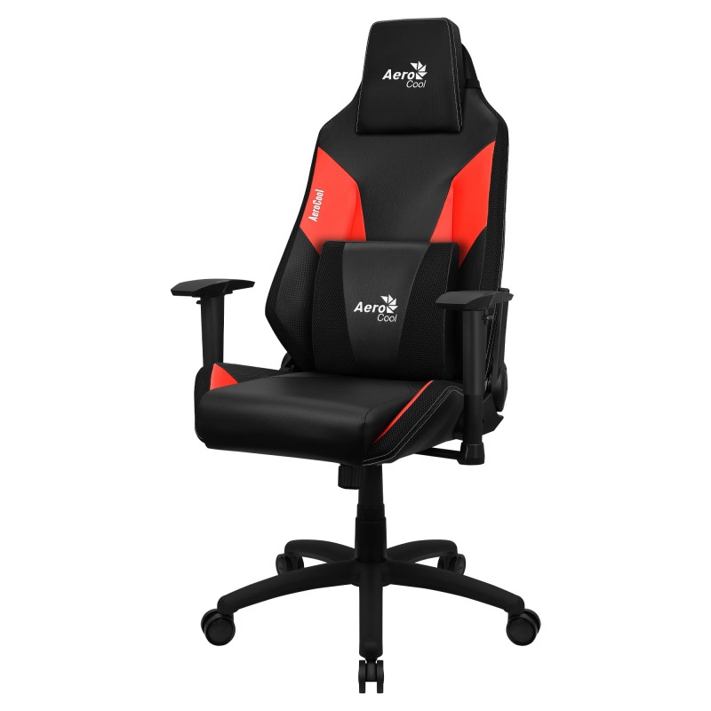 ADMIRALBR Silla Gaming Profesional  Cojines Acolchados  Tecnología Air  Negro/Rojo