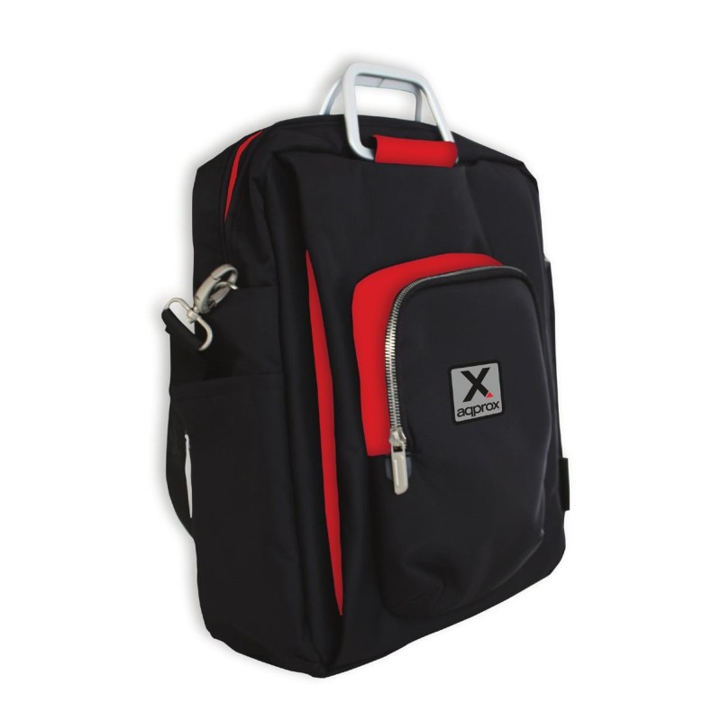 appNBST15x maletines para portátil 39 6 cm (15.6") Mochila bandolera Negro  Rojo