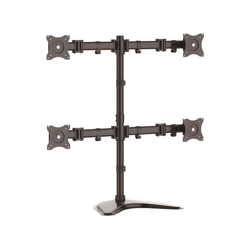Base de Soporte Ajustable VESA para 4 Monitores de hasta 27" (8Kg)