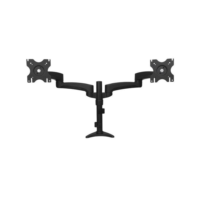 Soporte con Brazos Articulados para Dos Monitores de hasta 24" (13.6Kg)