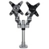 Brazo Articulado Prémium para Dos Monitores de hasta 27" (8Kg) - Soporte VESA de Altura Ajustable - Montaje Mordaza/Ojal en E