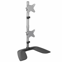 Soporte VESA Vertical para 2 Monitores - Base Ergonómica de Sobremesa para 2 Monitores VESA Apilados - de Altura Ajustable - 