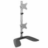 Soporte VESA Vertical para 2 Monitores - Base Ergonómica de Sobremesa para 2 Monitores VESA Apilados - de Altura Ajustable - 