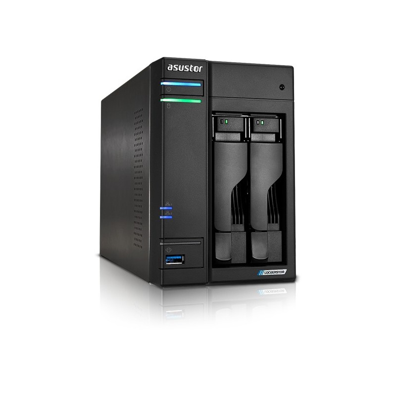 LOCKERSTOR 2 Gen2 (AS6702T) NAS Escritorio Intel® Celeron® N5105 4 GB DDR4 0 TB ADM Negro