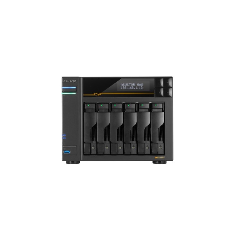 LOCKERSTOR 6 Gen3 (AS6806T) NAS Escritorio AMD Ryzen V3C14 16 GB DDR5 ADM Negro
