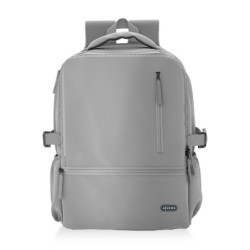 Mochila Deportiva Repelente Al Agua Para Portatil 15.6  Gris