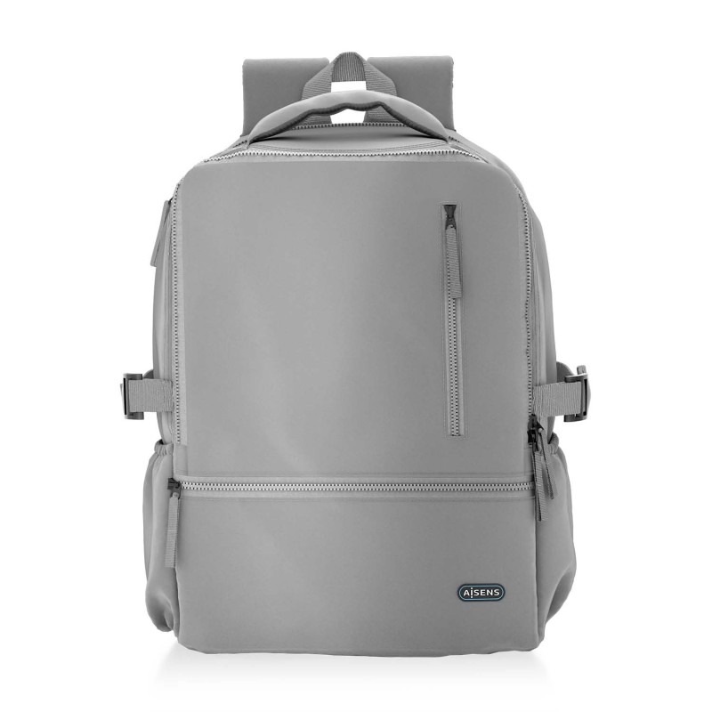 Mochila Deportiva Repelente Al Agua Para Portatil 15.6  Gris