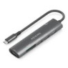 USB-C Dock 7 en 1  USB-C A  1x HDMI  2x USB-A USB2.0  1x USB-A USB3.0  1x USB-C PD 100W  1x SD  1x MicroSD  Gris  15cm