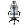 AT012BIS-WB silla para videojuegos Butaca para jugar Asiento acolchado Azul  Blanco