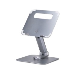 Soporte Elevador Telescópico de Ordenador Portátil - Base Giratoria de 360 Grados - Base Giratoria de Ordenador para Escritor