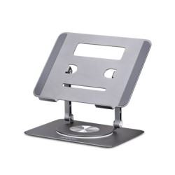 Soporte Elevador de Ordenador Portátil - Base Giratoria de 360 -Base Giratoria de Ordenador para Escritorio - Altura e Inclin