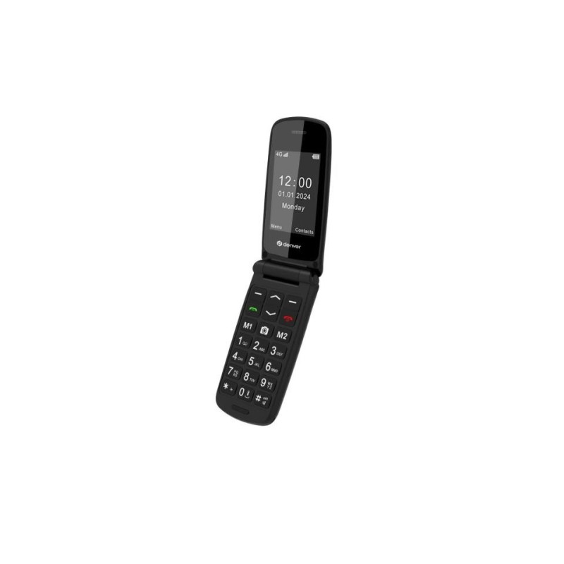 BAS-24800L teléfono móvil 6 1 cm (2.4") Negro Teléfono para personas mayores