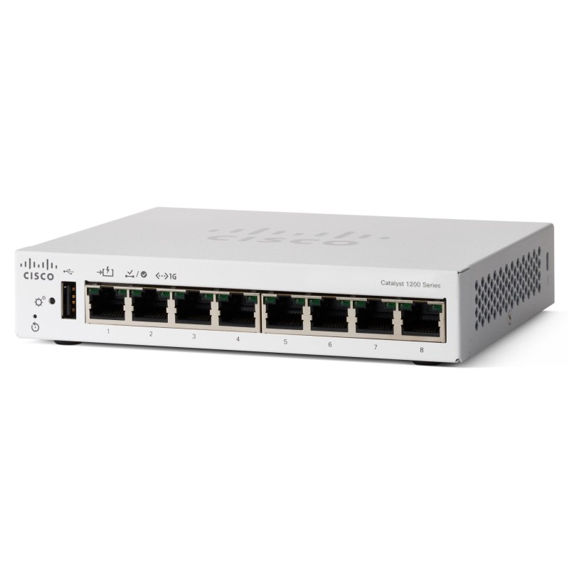 C1200-8T-D switch Gestionado L2/L3 Gigabit Ethernet (10/100/1000) Blanco