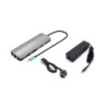 Metal USB-C Nano 2x Display Docking Station with PD 100 W + Charger 100W