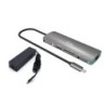 USB-C Metal Nano Docking Station 4K HDMI LAN with Power Delivery 100W + Universal Charger 100W