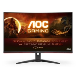G2 C32G2ZE/BK pantalla para PC 80 cm (31.5") 1920 x 1080 Pixeles Full HD LED Negro  Rojo