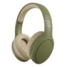 CBTONEGN auricular y casco Auriculares Inalámbrico y alámbrico Diadema USB Tipo C Bluetooth Oliva