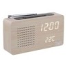 CLOCKFMWD radio Reloj Digital Madera