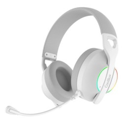 GAMING AURICULARES CON MICRO WB01 RF+BT+3.5 BLANCO PC/CONSOLAS