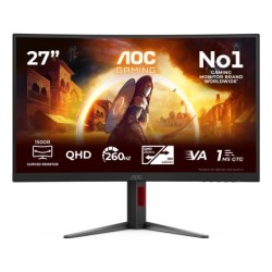 G4 Gaming pantalla para PC 68 6 cm (27") 2560 x 1440 Pixeles Quad HD LED Negro  Rojo