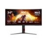 G4 CU34G4Z pantalla para PC 86 4 cm (34") 3440 x 1440 Pixeles Wide Quad HD LED Negro  Rojo