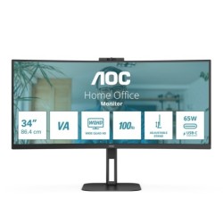 V5 CU34V5CW pantalla para PC 86 4 cm (34") 3440 x 1440 Pixeles Wide Quad HD LED Negro