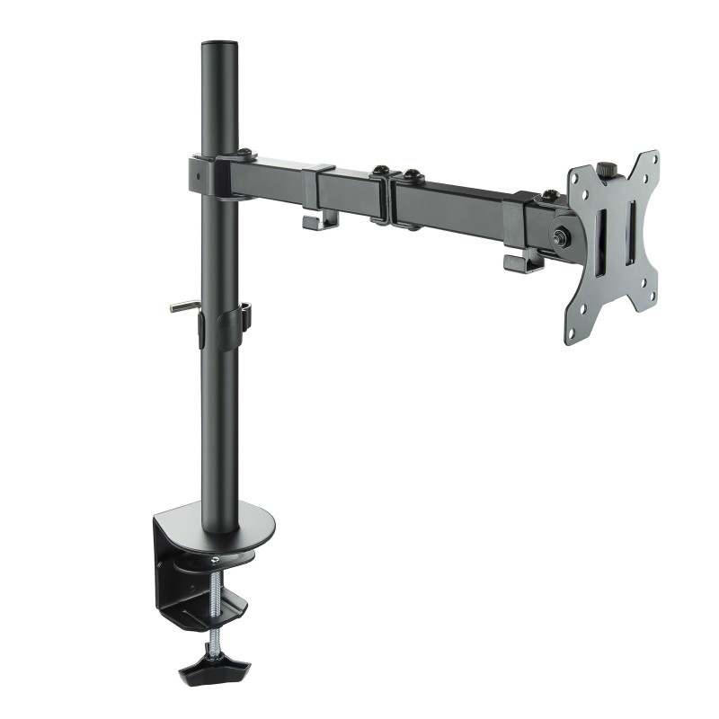 Soporte de Mesa Giratorio e Inclinable para Pantalla (Monitor / TV Plasma / LCD / LED) 13"-32"  de Un Brazo  max 8 kg  Negro