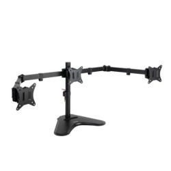 Soporte de Mesa para 3 Pantallas 17"-27"  Negro